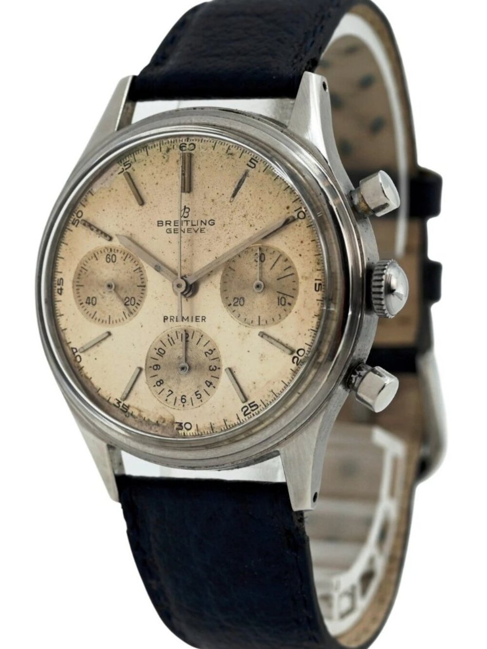 1940's Breitling 36mm Men's Premier Swiss Venus 152 Chronograph Watch! Ref: 788!